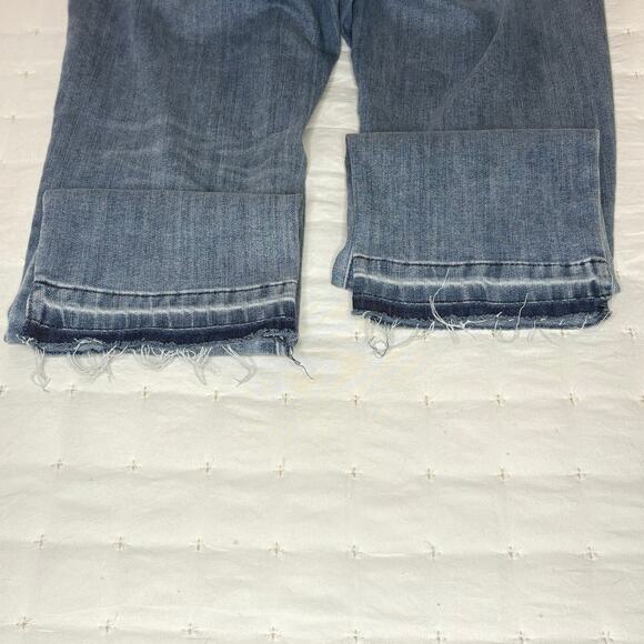 Democracy "Ab"solution Mid Rise Straight Leg Stretch Denim Jeans Women's 10 Blue - Picture 5 of 12